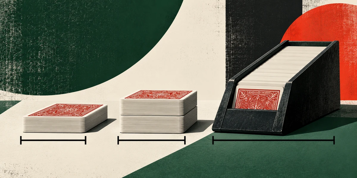 Topic illustration: Single Deck, Double Deck or Shoe: What Really Changes