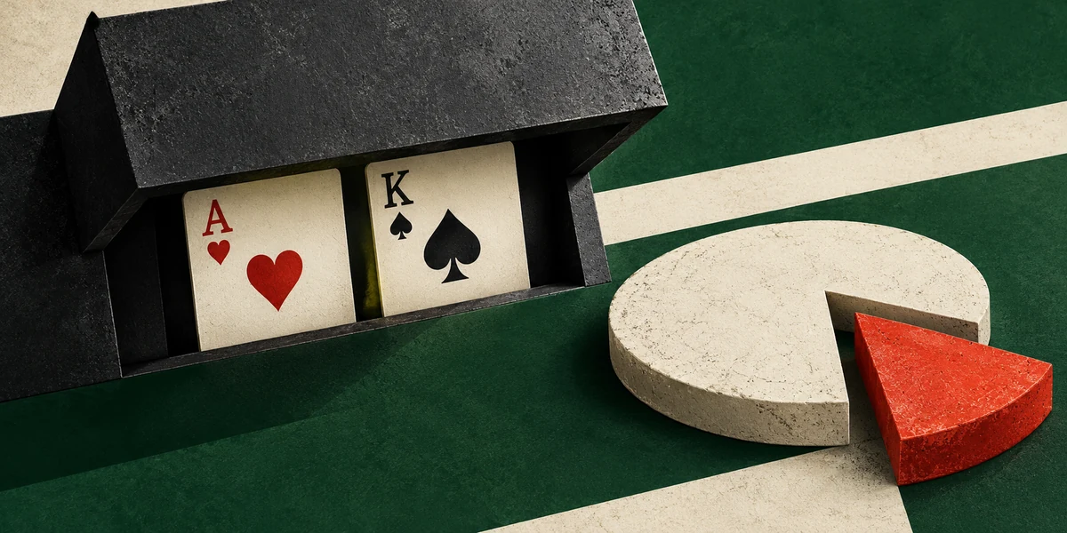 Topic illustration: Double Exposure: Seeing Both Dealer Cards Has a Price