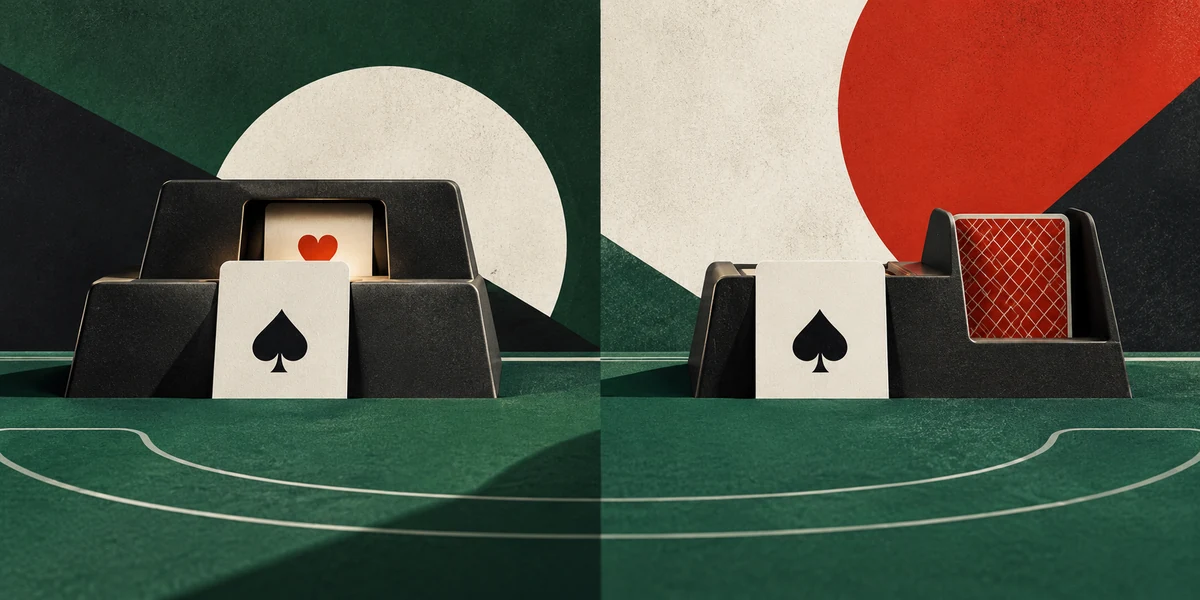 Topic illustration: Peek vs No Hole Card: Why European Rule Costs You
